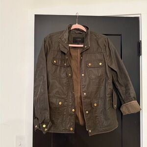 J. Crew Brown Utility Jacket with Military-Inspired Style